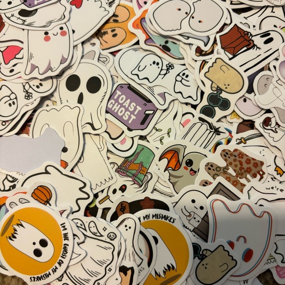 10-Count Ghost Stickers 👻 - Picture 2 of 3